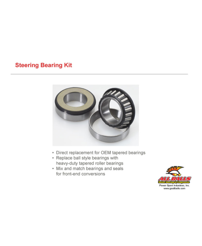 Kit roulements de colonne de direction ALL BALLS Suzuki RM125/250/RM-Z450 - 22-1048