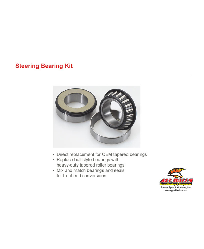 Kit roulements de colonne de direction ALL BALLS Daytona 600/650 - 22-1054