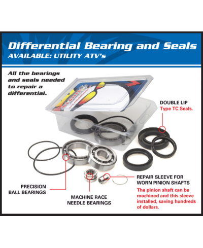 Kit roulements & joints de différentiel ALL BALLS Can Am - 25-2106