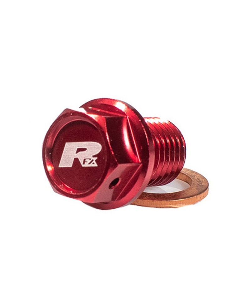 Bouchon de vidange aimanté RFX [M12 x 12 mm x 1,50] - rouge