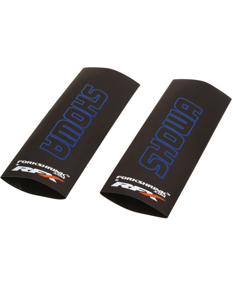 Protection de fourche supérieure RFX Race Series Forkshrink logo Showa - bleu