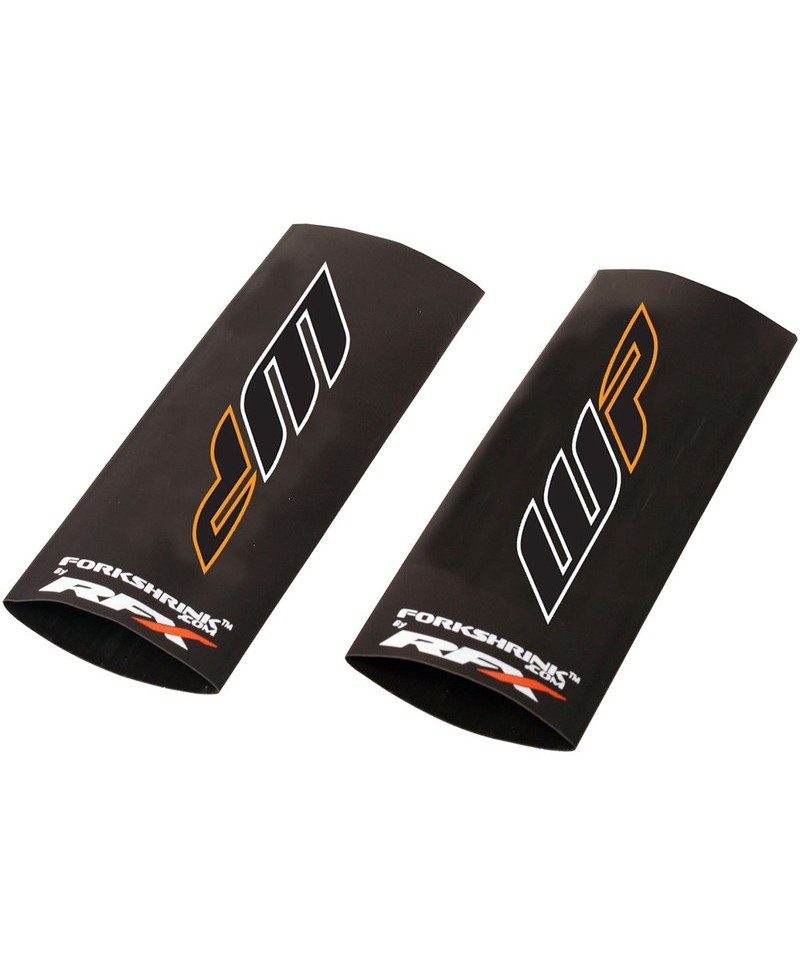 Protection de fourche supérieure RFX Race Series Forkshrink logo WP - blanc/orange