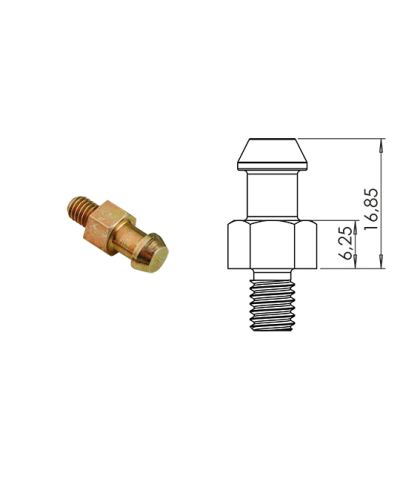 PION METAL POMPE A EAU SCOOTER TOP PERF. TYPE ORIGINE ADAPT. NITRO/AEROX/MACH G/SR50 COURT