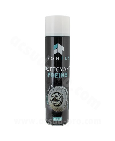 NETTOYANT FREINS IRONTEK (AEROSOL DE 600ML) MADE IN FRANCE