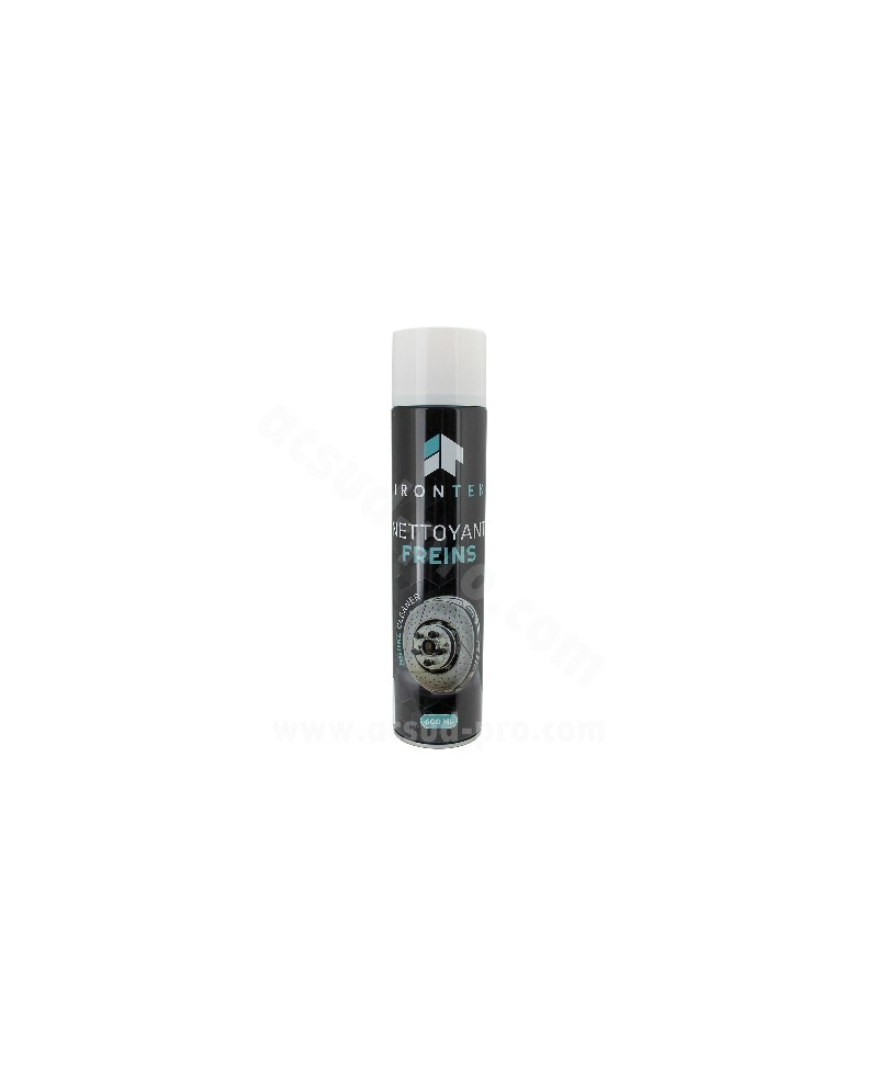 NETTOYANT FREINS IRONTEK (AEROSOL DE 600ML) MADE IN FRANCE