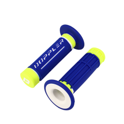 REVETEMENT/POIGNEE DOPPLER GRIP 3D BLEU/BLANC/JAUNE FLUO (PR)