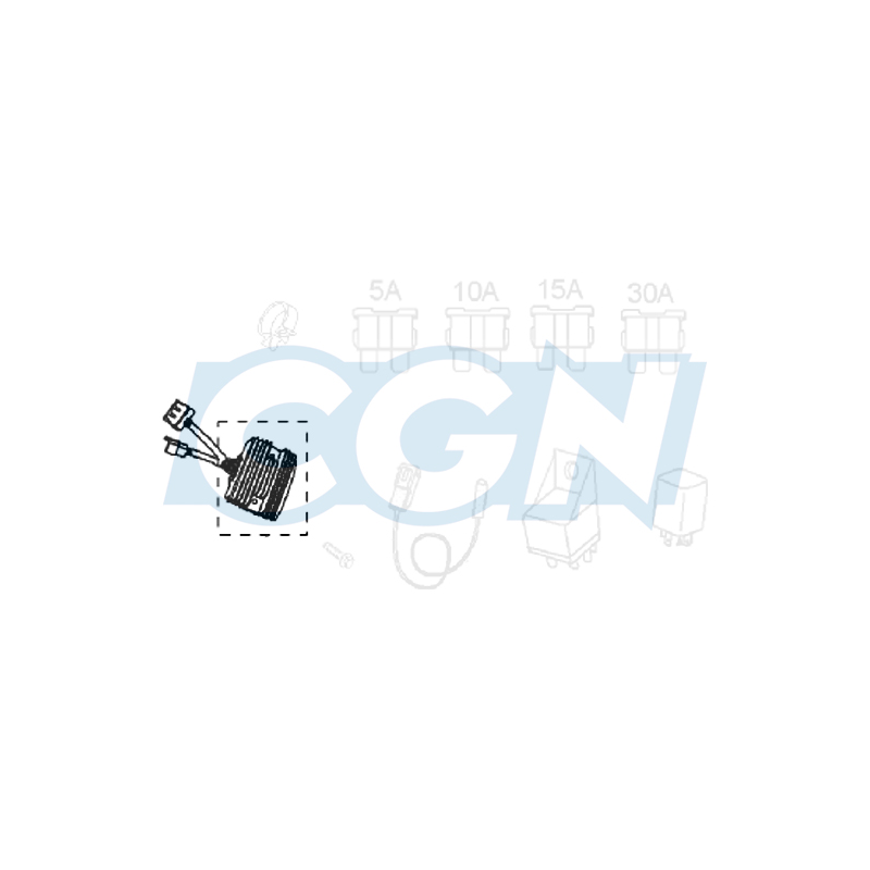 REGULATEUR DE TENSION MAXI SCOOTER OEM PEUGEOT 125 CITYSTAR/GEOPOLIS/SATELIS 2