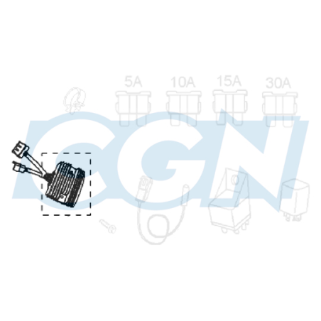 REGULATEUR DE TENSION MAXI SCOOTER OEM PEUGEOT 125 CITYSTAR/GEOPOLIS/SATELIS 2
