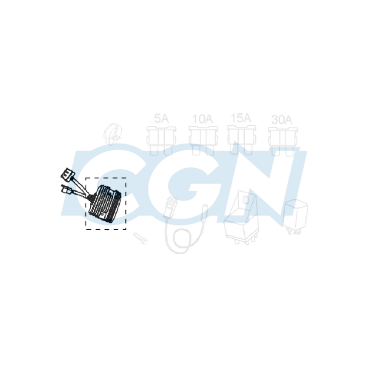 REGULATEUR DE TENSION MAXI SCOOTER OEM PEUGEOT 125 CITYSTAR/GEOPOLIS/SATELIS 2