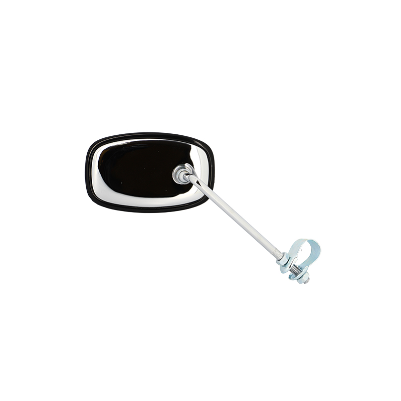 RETRO CYCLO* REVERSIBLE VINTAGE RECTANGLE ACIER CHROME (110X67MM) - AVEC COLLIER DIA22.2MM