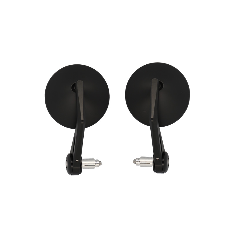 RETRO UNIVERSEL BLACKWAY ION ALUMINIUM NOIR (PR) - HOMOLOGUE CE - MONTAGE EN EMBOUT GUIDON