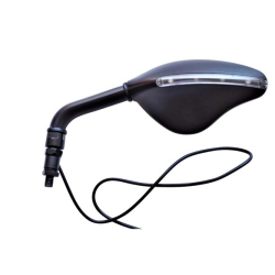RETRO UNIVERSEL FAR 7098 NOIR AVECCLIGNOTANT LED (DROIT)  (X1) D8/D10