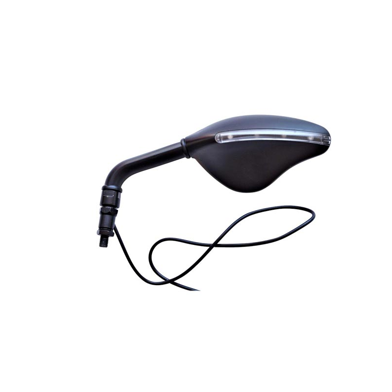 RETRO UNIVERSEL FAR 7098 NOIR AVECCLIGNOTANT LED (DROIT)  (X1) D8/D10