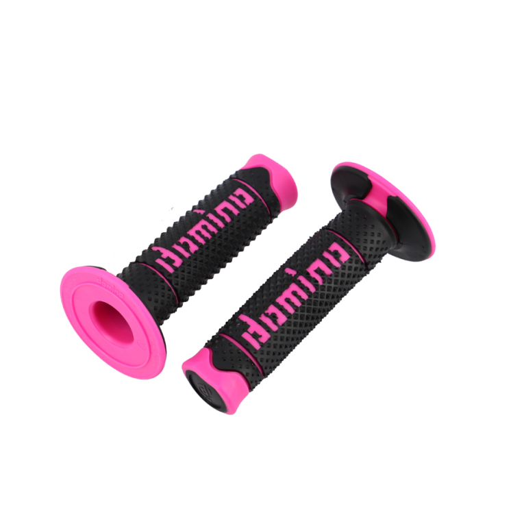 REVETEMENT / POIGNEE DOMINO A260 CROSS / ENDURO NOIR / FUSHIA (PR) 120MM