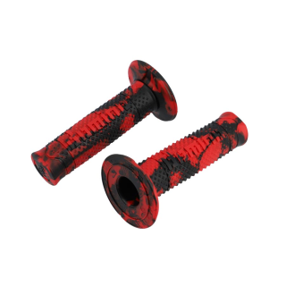 REVETEMENT / POIGNEE DOMINO A260 CROSS / ENDURO SNAKE ROUGE/NOIR (PR)120MM