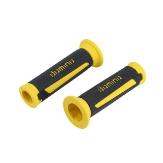 REVETEMENT / POIGNEE DOMINO A350 GRIS ANTHRACITE/JAUNE (PR) 120MM