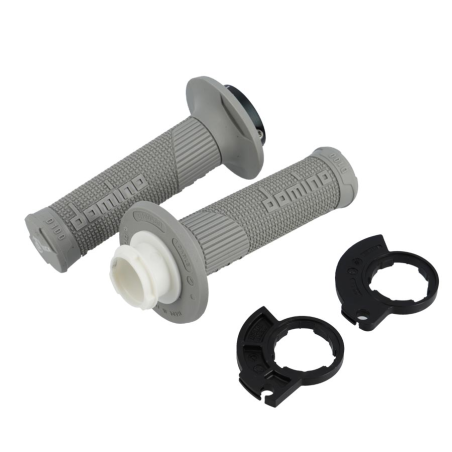 REVETEMENT / POIGNEE DOMINO D-LOCKCROSS/ENDURO/OFF ROAD GRIS 1 CABLESPECIAL 2T (PR) 116M