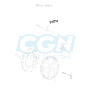 REVETEMENT POIGNEE GAUCHE SCOOTER OEM PEUGEOT TWEET