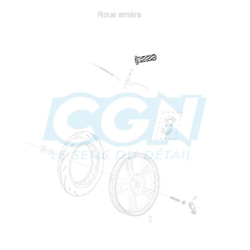 REVETEMENT POIGNEE GAUCHE SCOOTER OEM PEUGEOT TWEET