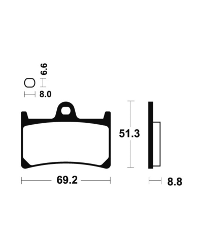 Plaquettes de frein TECNIUM Performance metal fritte - MF134