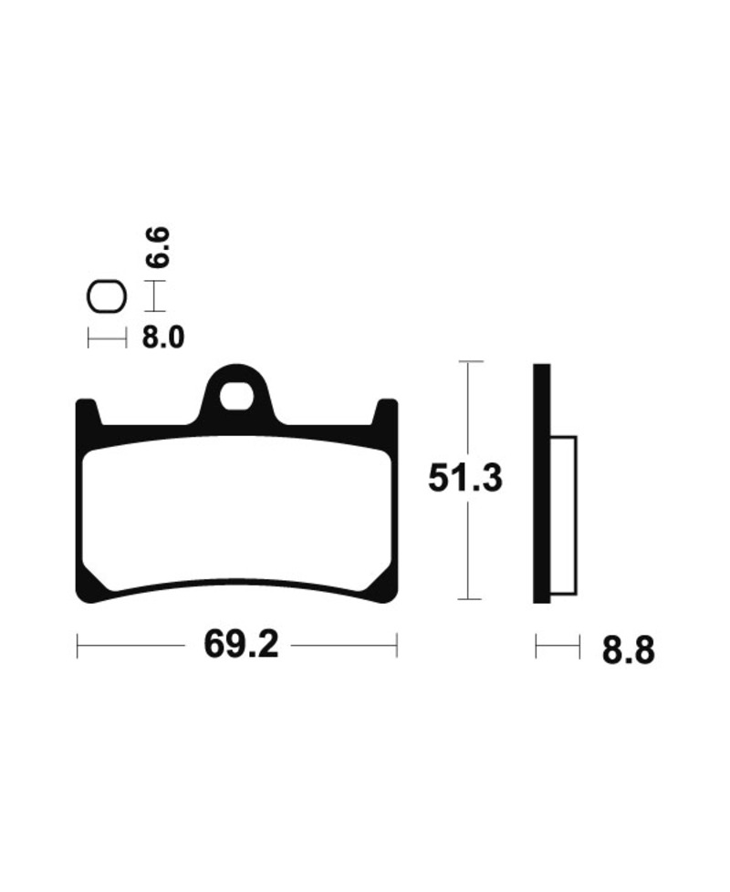 Plaquettes de frein TECNIUM Performance metal fritte - MF134