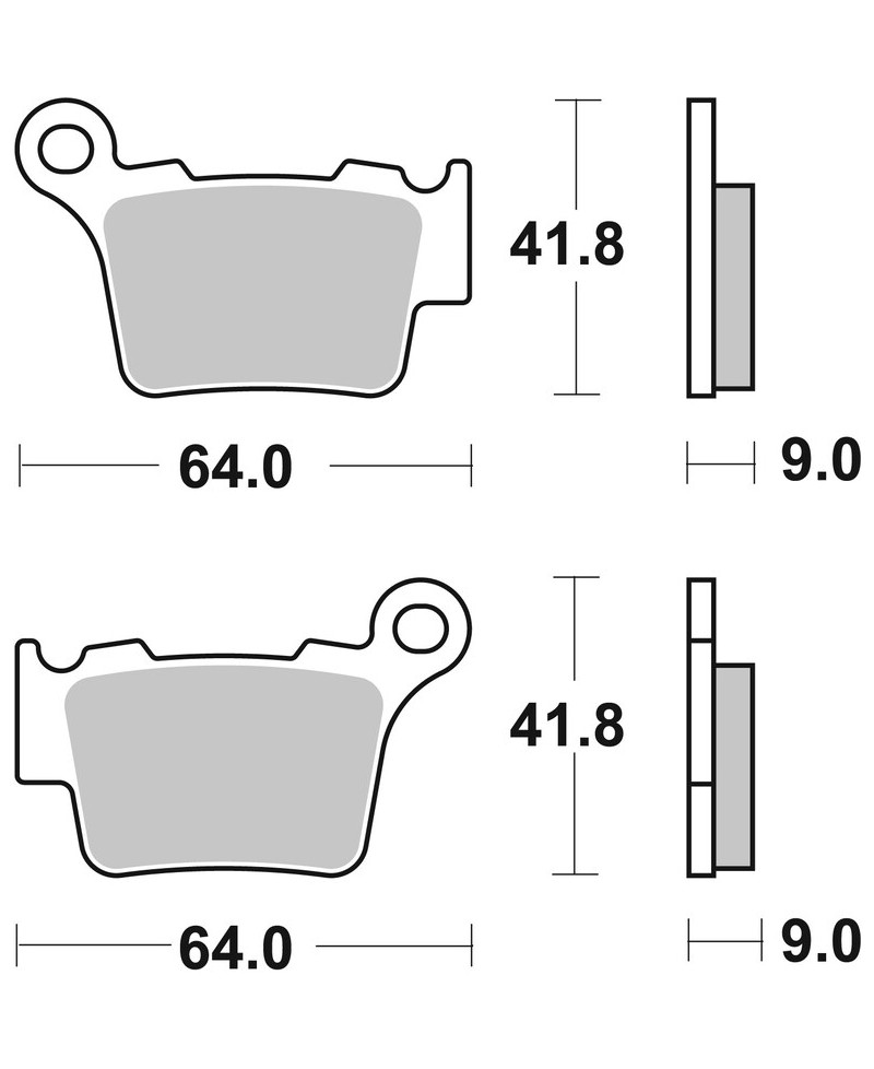 Plaquettes de frein BREMBO Off-Road metal fritte - 07BB27SD