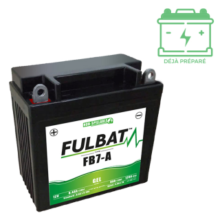 BATTERIE FB7-A (12N7-4A) FULBAT 12V8AH LG135 L75 H133 - GEL ACTIVEE USINE