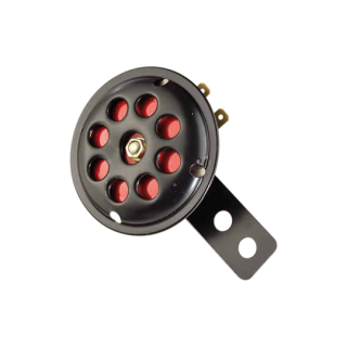 AVERTISSEUR/KLAXON CYCLO/SCOOTER/MECABOITE/MOTO ADAPT. TOUS MODELES 12V (NOIR)