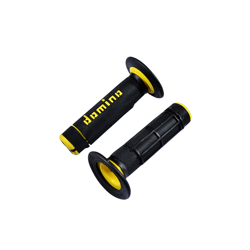 REVETEMENT/POIGNEE DOMINO A020 CROSS DOUBLE DENSITE NOIR/JAUNE (PR) 118MM