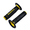 REVETEMENT/POIGNEE DOMINO A020 CROSS DOUBLE DENSITE NOIR/JAUNE (PR) 118MM