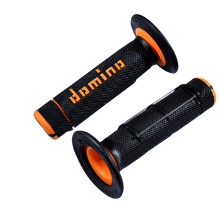 REVETEMENT/POIGNEE DOMINO A020 CROSS DOUBLE DENSITE NOIR/ORANGE (PR) 118MM