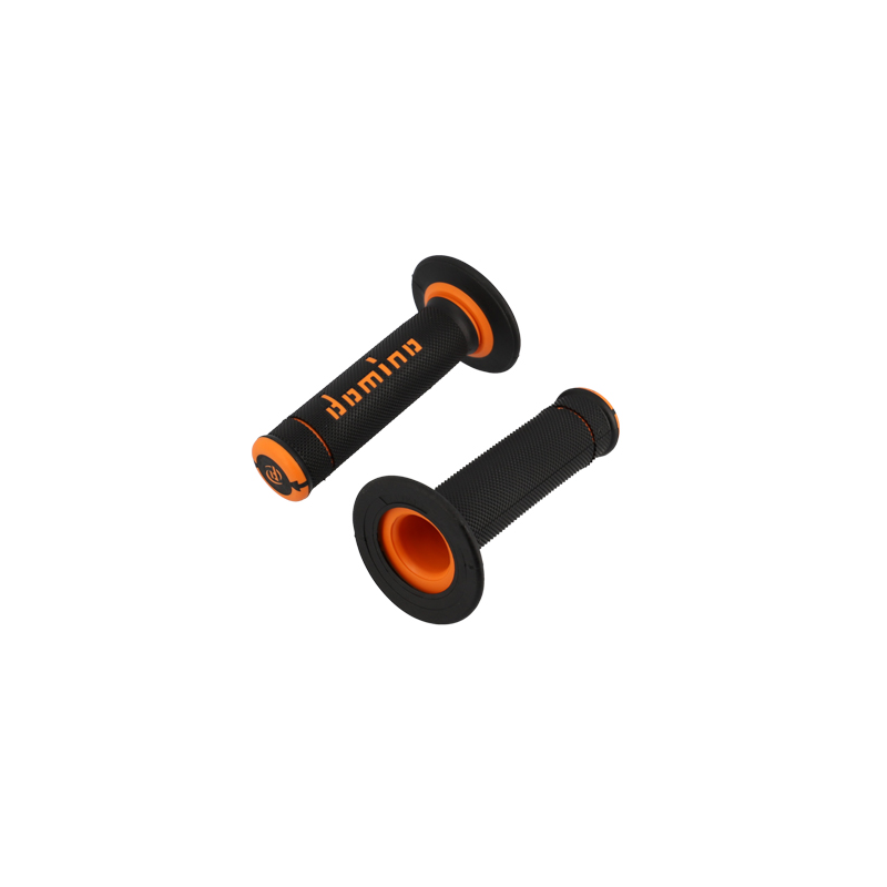 REVETEMENT/POIGNEE DOMINO A190 CROSS/ENDURO NOIR/ORANGE (PR) 120MM