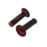 REVETEMENT/POIGNEE DOMINO A190 CROSS/ENDURO NOIR/ROUGE (PR) 120MM