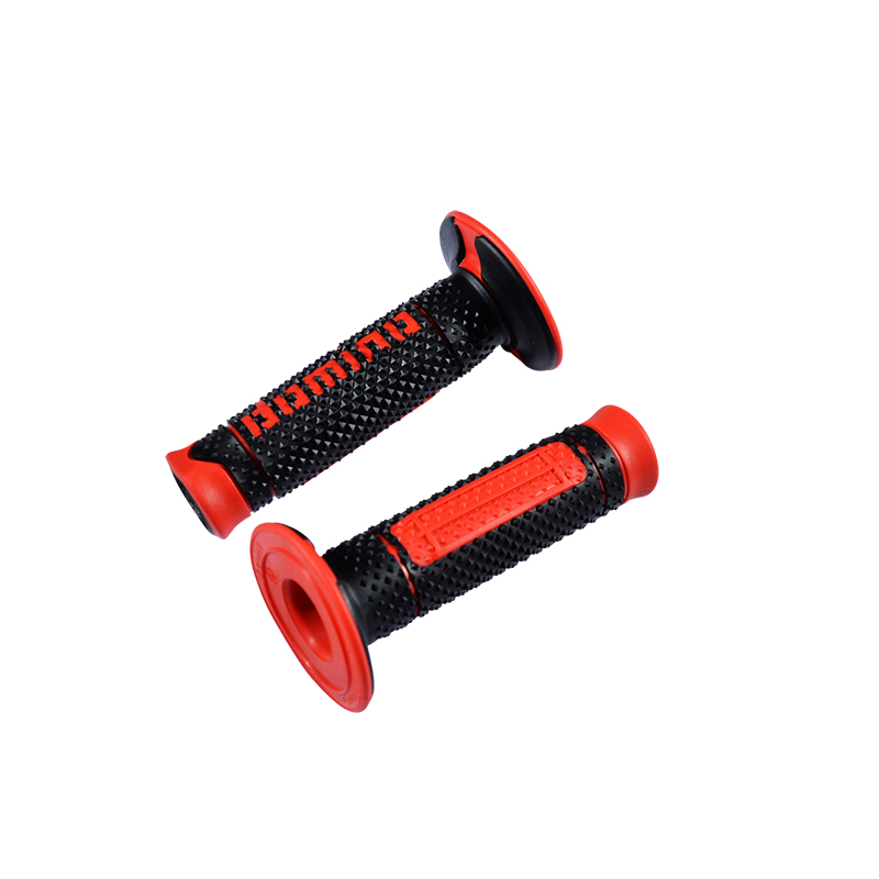 REVETEMENT/POIGNEE DOMINO A260 CROSS/ENDURO NOIR/ROUGE (PR) 120MM