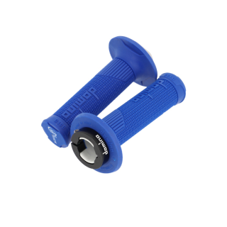 REVETEMENT/POIGNEE DOMINO D-LOCK CROSS/ENDURO/OFF ROAD BLEU (PR) 116MM