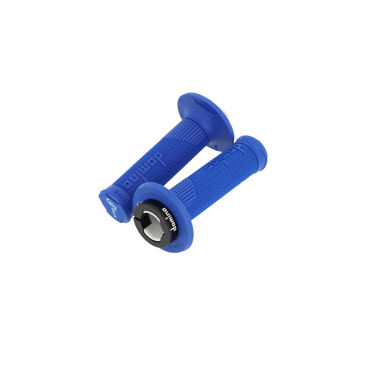 REVETEMENT/POIGNEE DOMINO D-LOCK CROSS/ENDURO/OFF ROAD BLEU (PR) 116MM