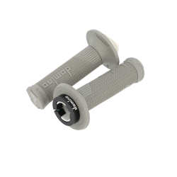 REVETEMENT/POIGNEE DOMINO D-LOCK CROSS/ENDURO/OFF ROAD GRIS (PR) 116MM