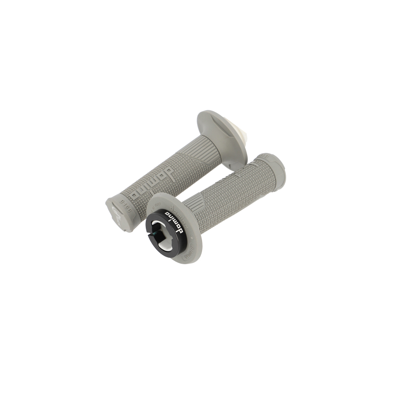 REVETEMENT/POIGNEE DOMINO D-LOCK CROSS/ENDURO/OFF ROAD GRIS (PR) 116MM