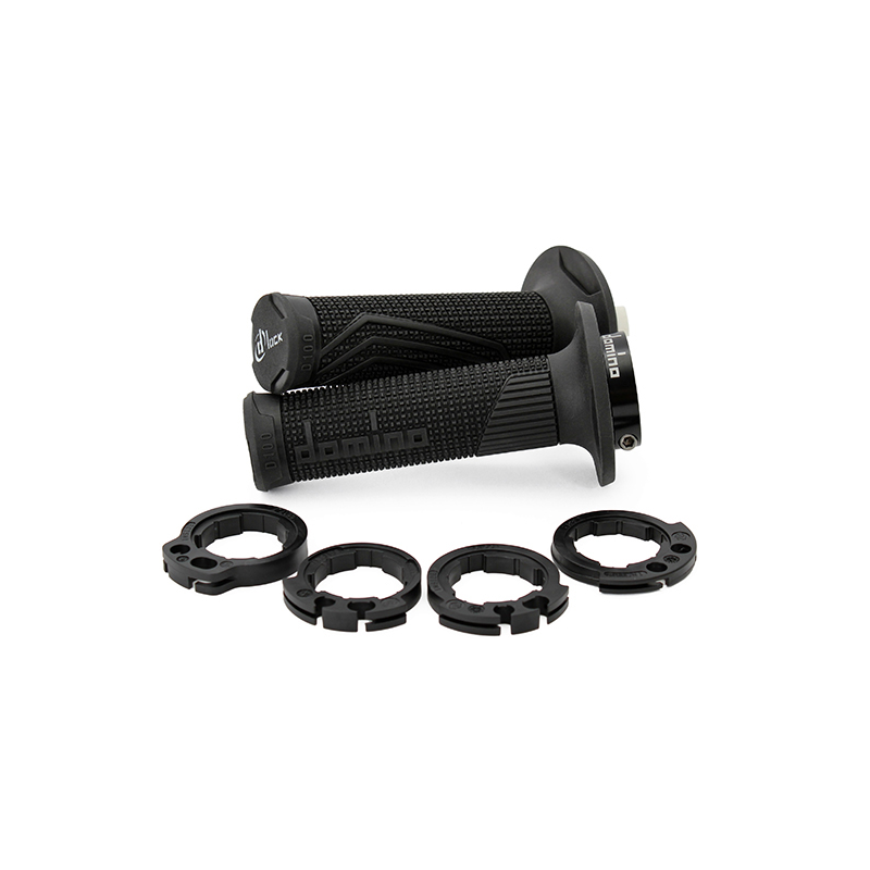 REVETEMENT/POIGNEE DOMINO D-LOCK CROSS/ENDURO/OFF ROAD NOIR (PR) 116MM