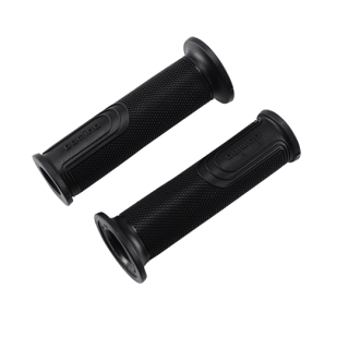 REVETEMENT/POIGNEE DOMINO STRADALE NOIR (PR) DEBOUCHE POUR EMBOUT GUIDON