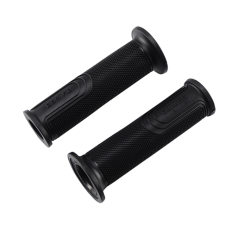REVETEMENT/POIGNEE DOMINO STRADALE NOIR (PR) DEBOUCHE POUR EMBOUT GUIDON