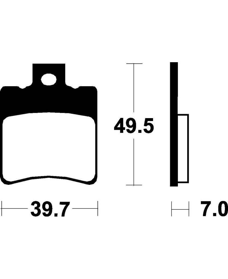 Plaquettes de frein TECNIUM Scooter organique - ME225 ME225