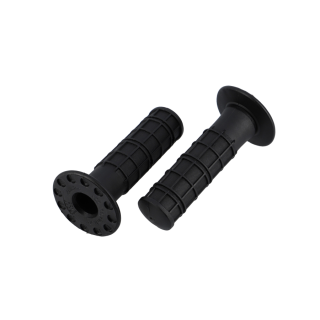 REVETEMENT/POIGNEE DOMINO VINTAGE /RETRO CROSS NOIR  (PR) 120MM