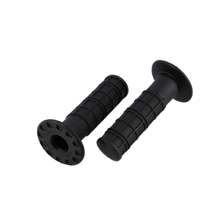 REVETEMENT/POIGNEE DOMINO VINTAGE /RETRO CROSS NOIR  (PR) 120MM