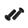 REVETEMENT/POIGNEE DOMINO VINTAGE /RETRO CROSS NOIR  (PR) 120MM