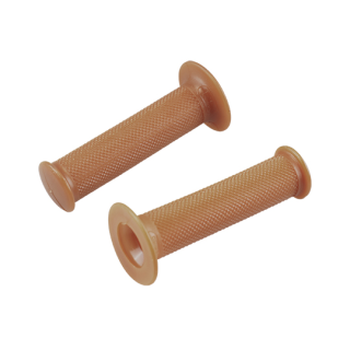 REVETEMENT/POIGNEE DOMINO VINTAGE CAFE RACER MARRON (PR) 120MM