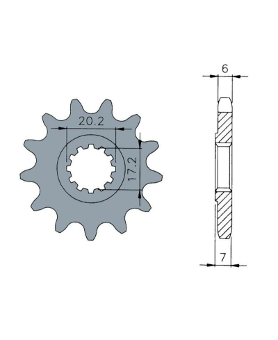 Pignon TECNIUM acier standard - 420 2604128