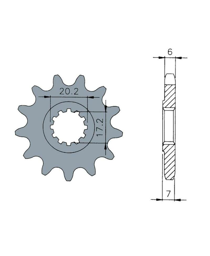 Pignon TECNIUM acier standard - 420 2604128