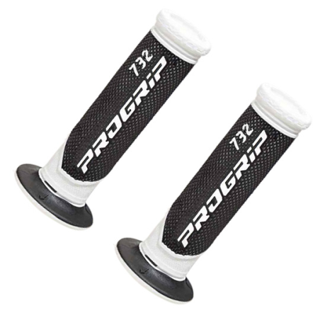 REVETEMENT/POIGNEE PROGRIP 732 NOIR/BLANC (PR) DOUBLE DENSITE 122MM