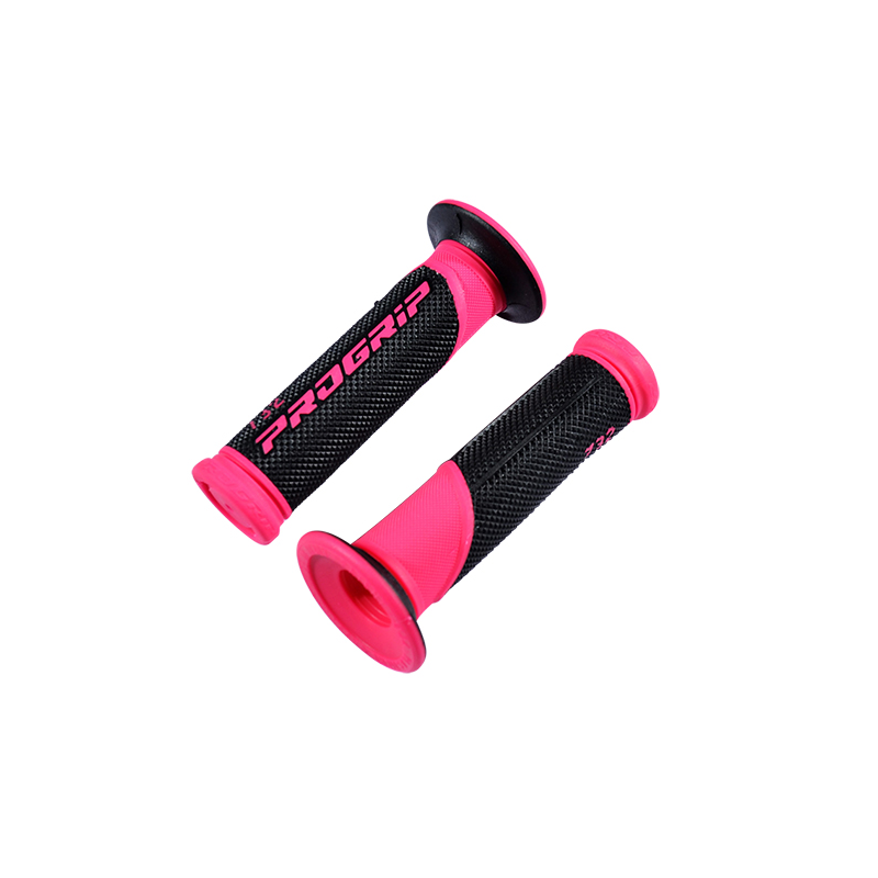 REVETEMENT/POIGNEE PROGRIP 732 NOIR/ROSE FUSHIA (PR) DOUBLE DENSITE 122MM
